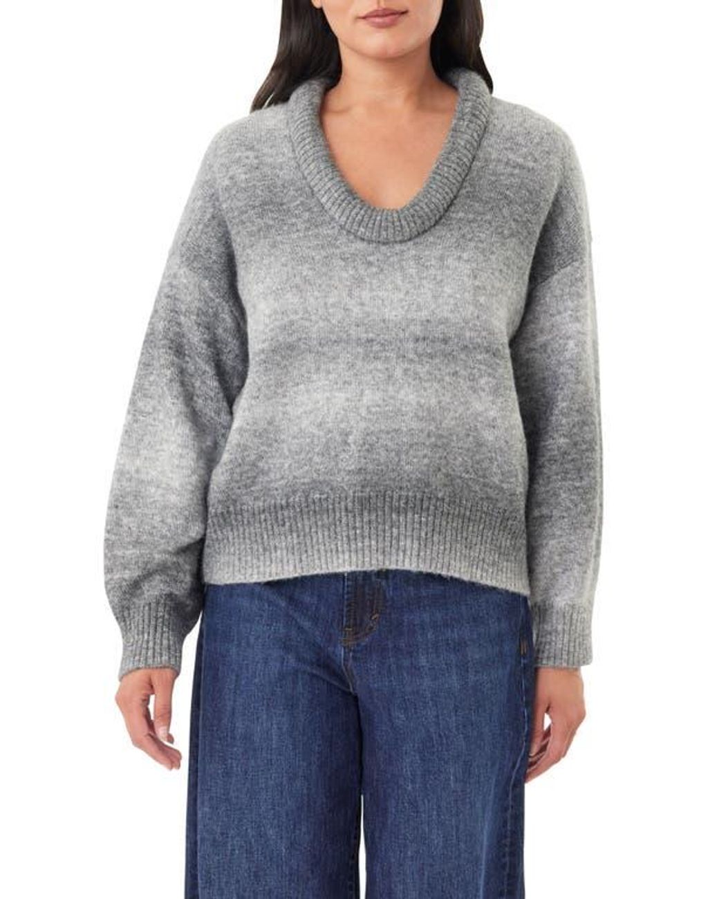 Habitual Gray Space Dye Sweater