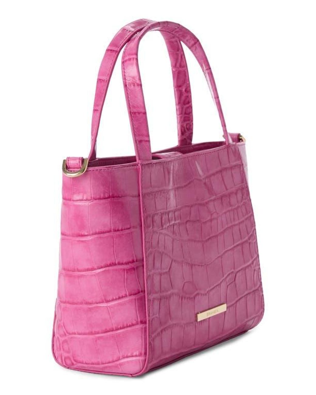 PU Leather Small Satchel Women's Mini Boston Bag 20cm – Crocodile