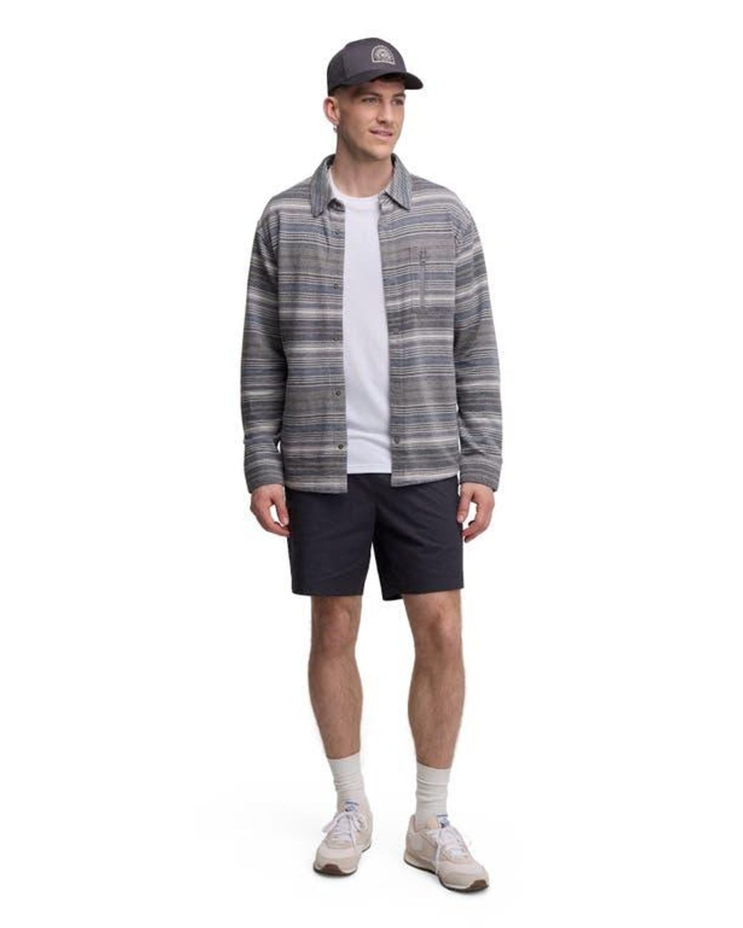 Tentree Blue Thompson Shacket for men
