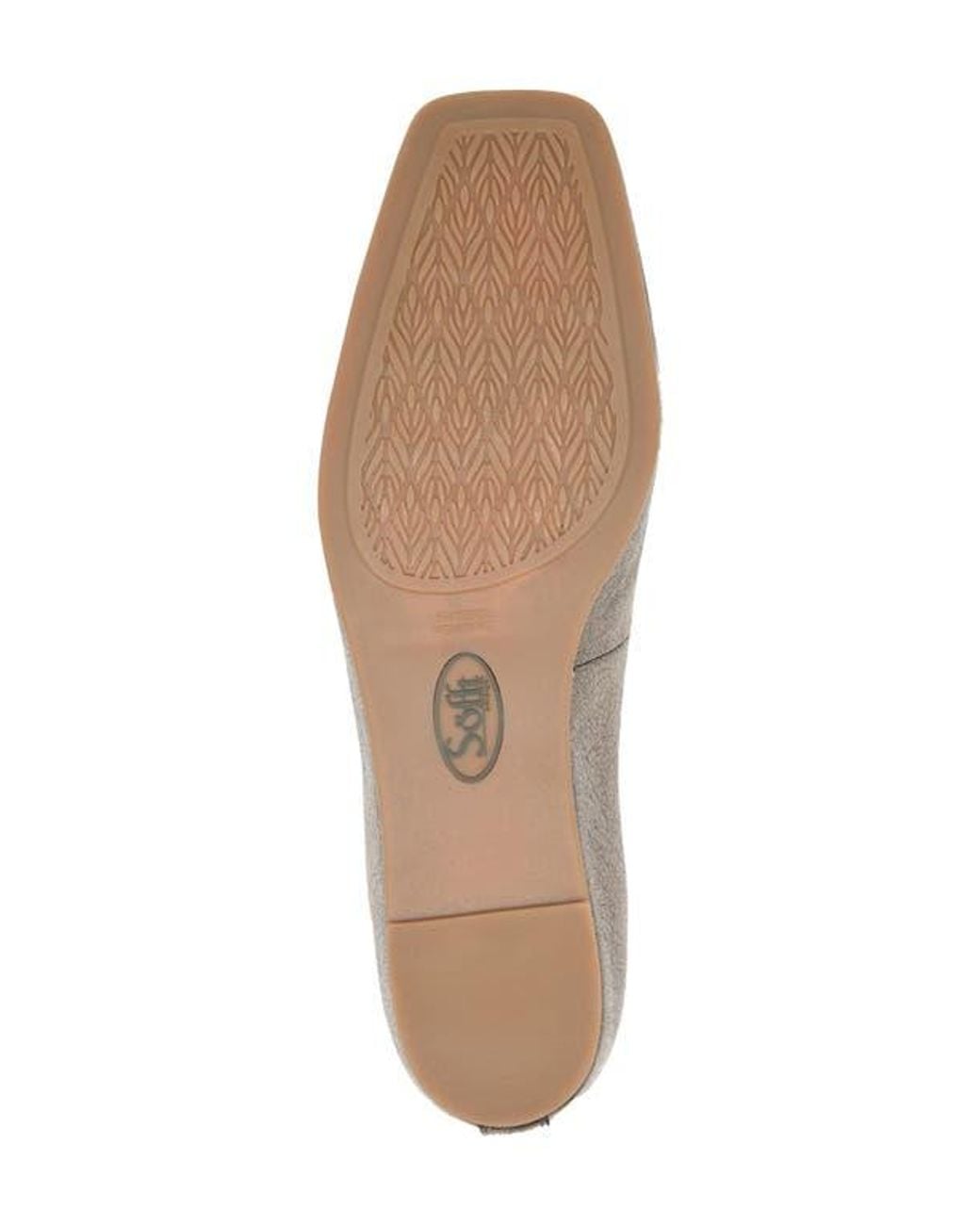Söfft Gray Poppy Square Toe Flat
