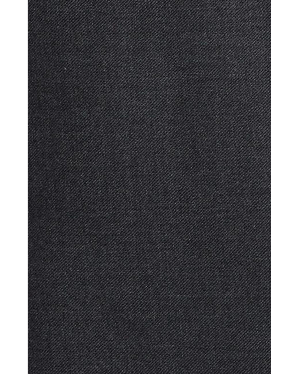 Canali Black Solid Wool Suit for men