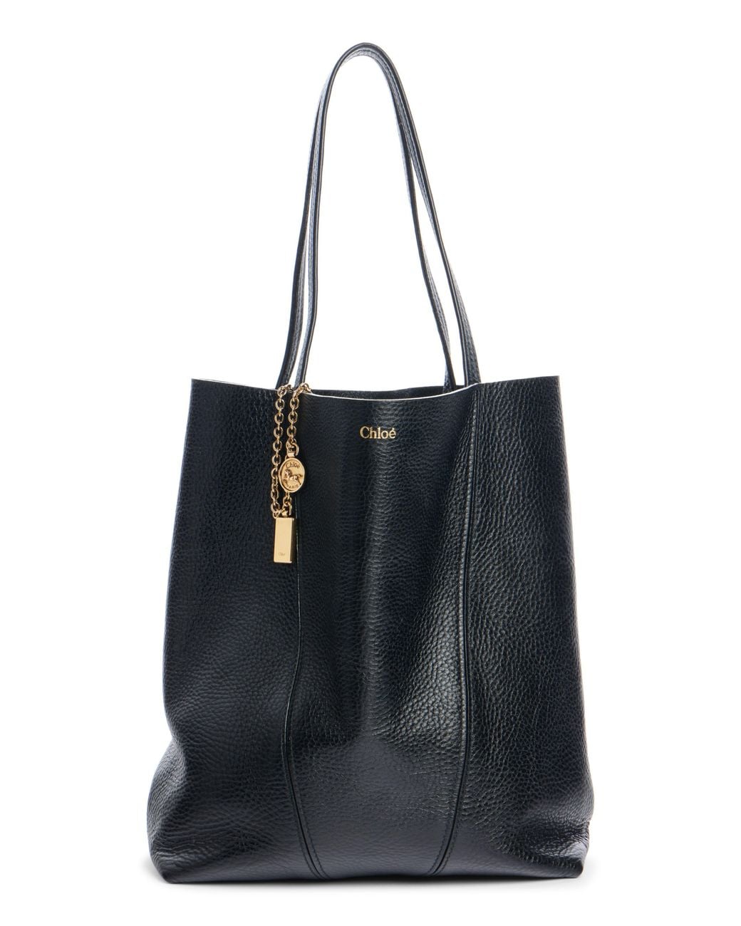 Chloé Black Spin Leather Tote