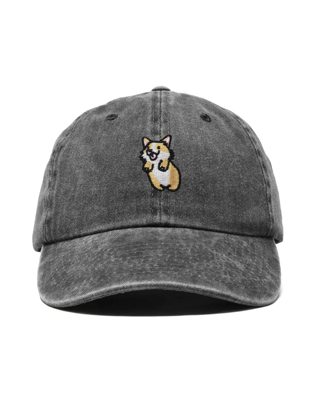 Alix Gray Leaping Corgi Embroidered Cap