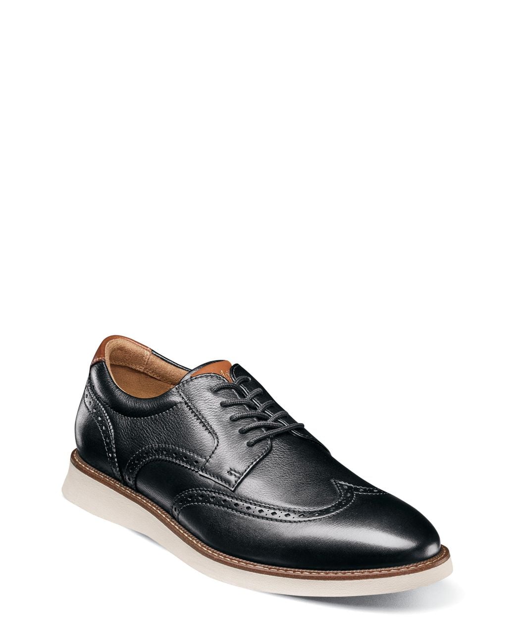 Florsheim Black Launch Wingtip Derby for men