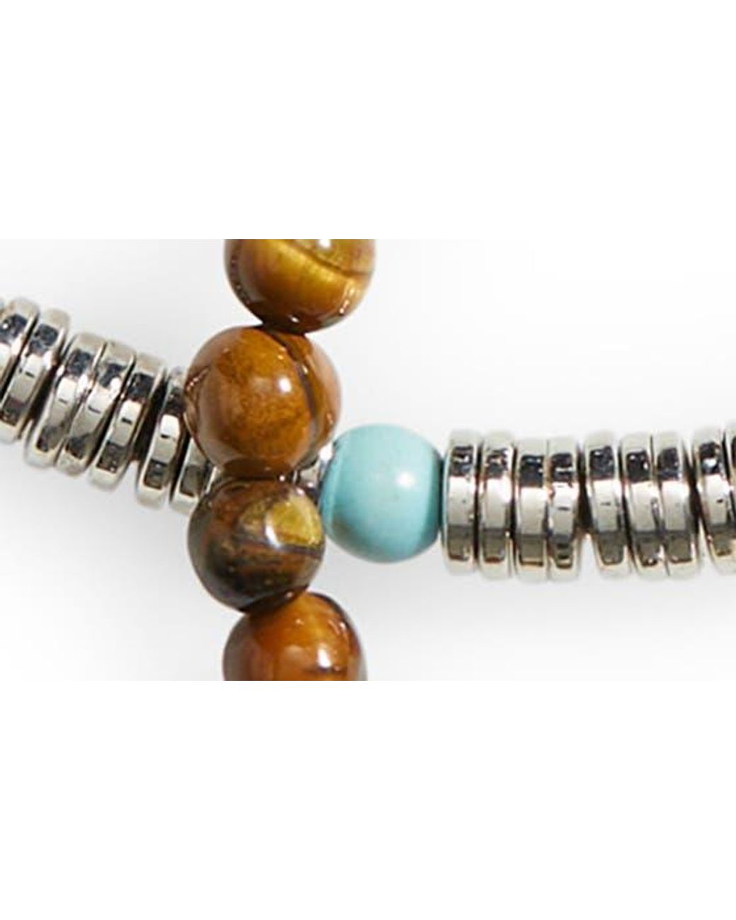 Nordstrom Set Of 2 Semiprecious Stone Bead Bracelets in Metallic for Men |  Lyst