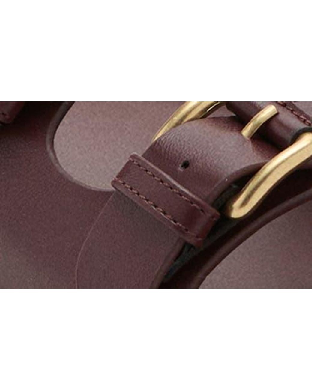 Mango Brown Two-Strap Sandal