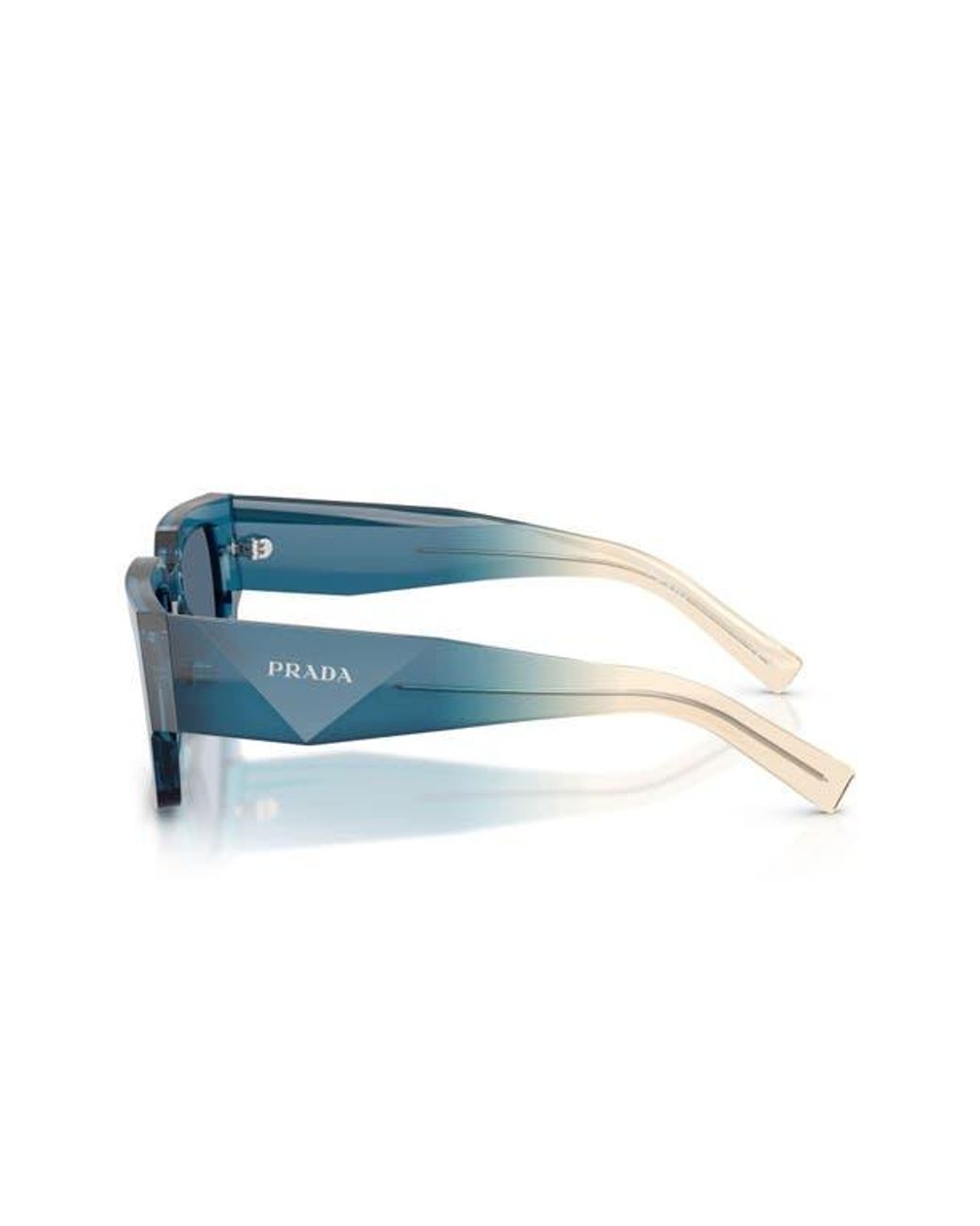 Prada Blue 54Mm Rectangular Sunglasses for men