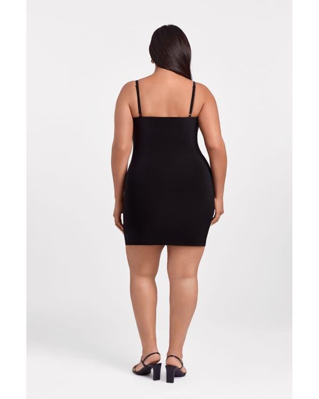 S3 Apparel Sculpting Shapewear Scoop Neck Cami Mini Dress in Black | Lyst