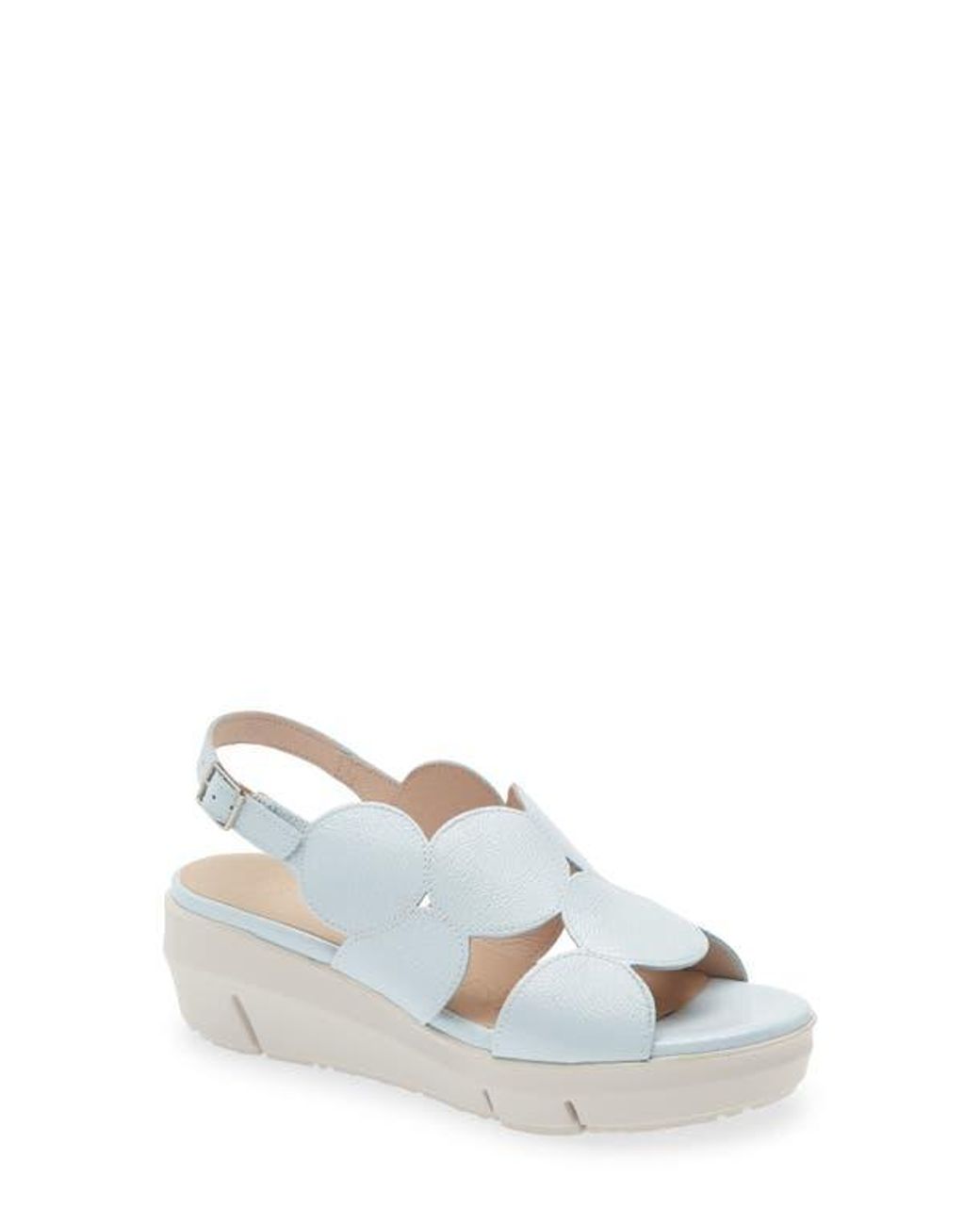 Wonders White Platform Sandal