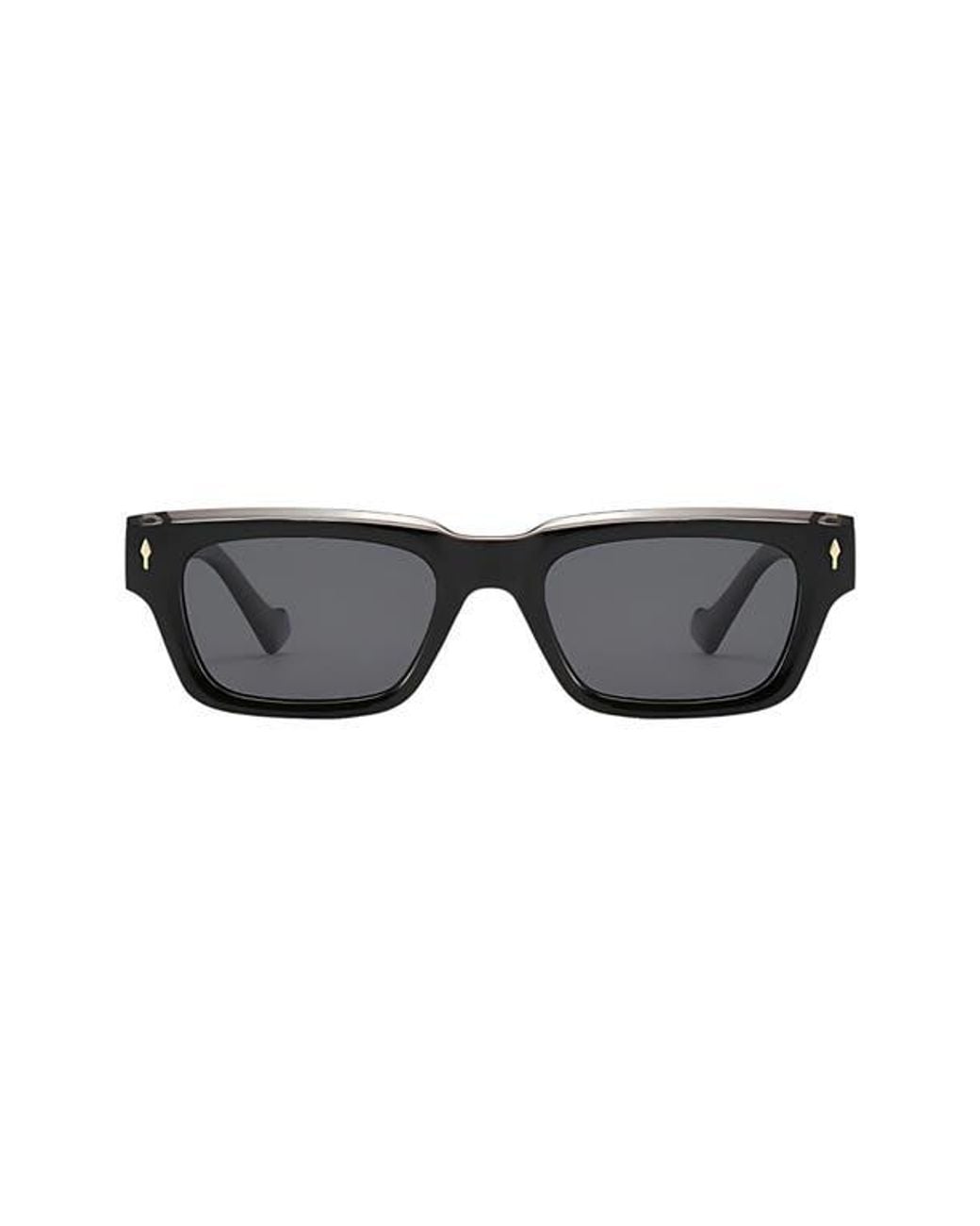 Fifth & Ninth Black Cole 50Mm Polarized Rectangular Sunglasses