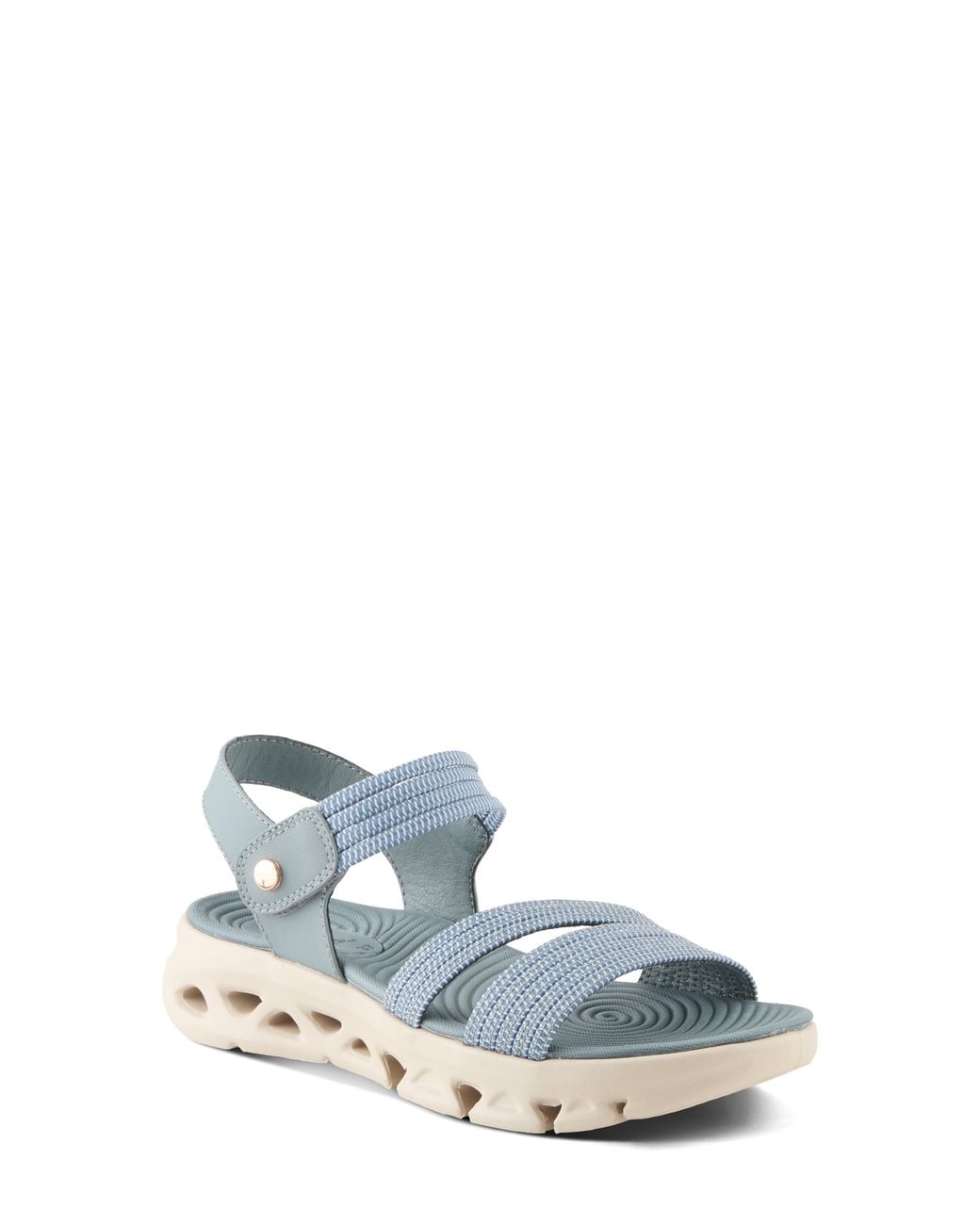 Flexus by Spring Step Blue Garlina Platform Wedge Sandal