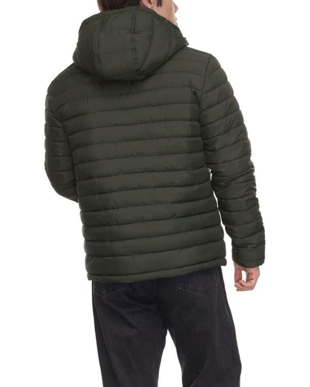 Rokka&Rolla Gray Midweight Puffer Jacket for men