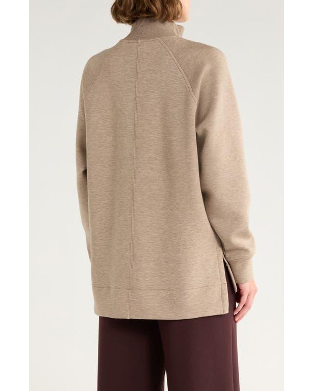 Spanx Natural Air Essentials Brushed Half-Zip Sweatshirt