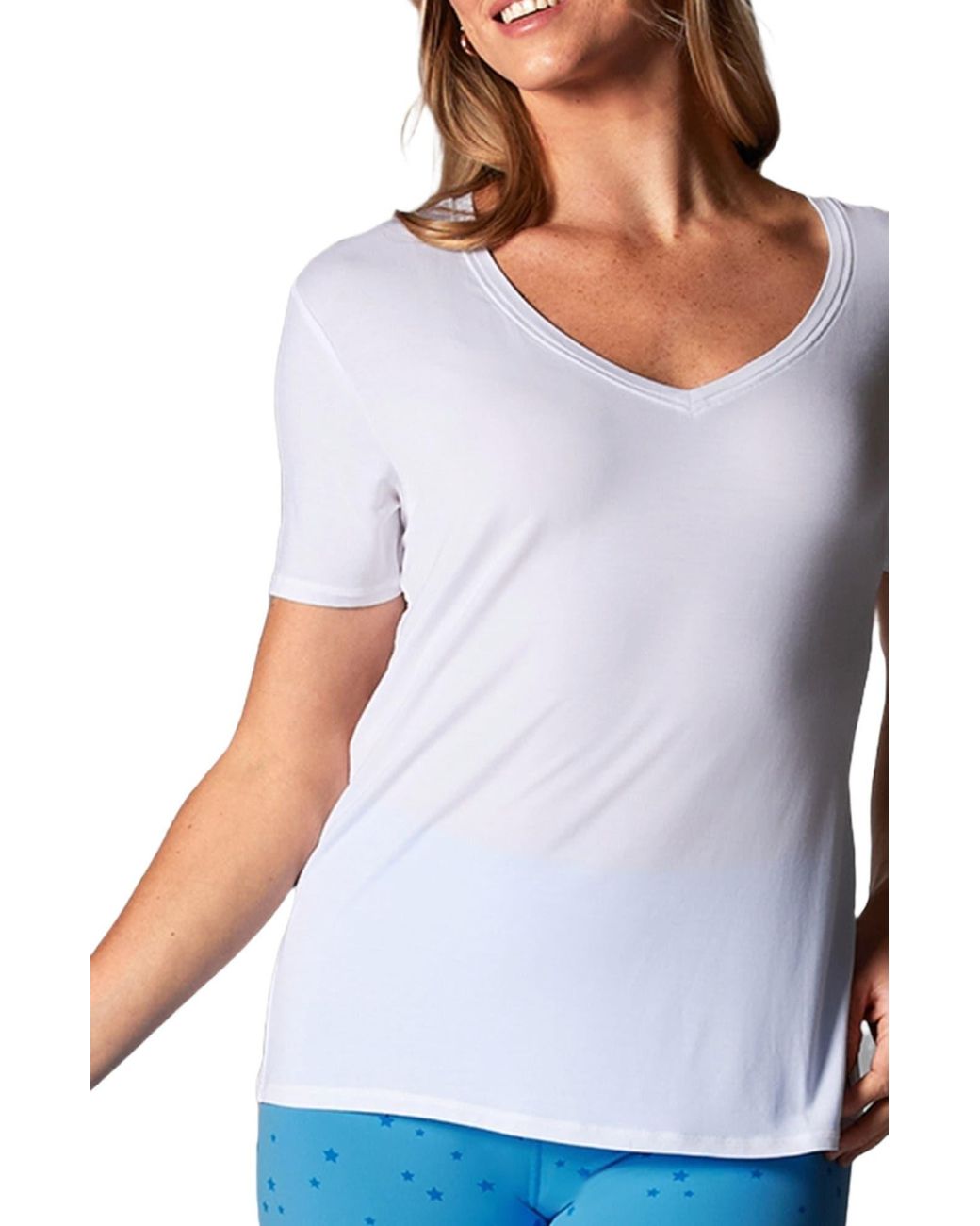 Tavi White Everyday V-Neck Tee