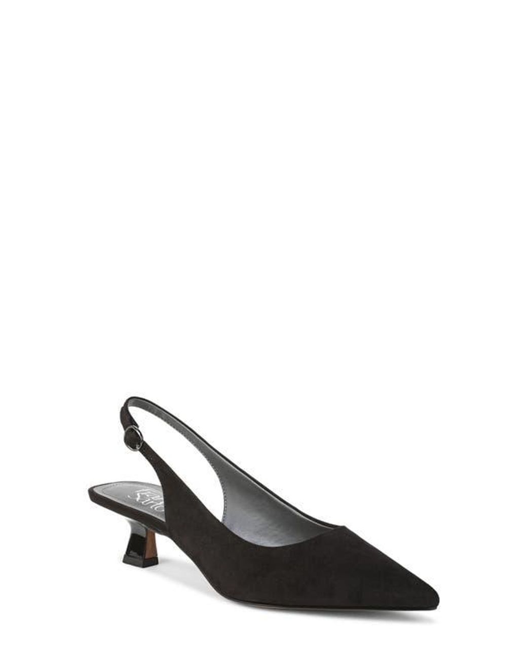 Franco Sarto Black Jaden Pointed Toe Slingback Pump