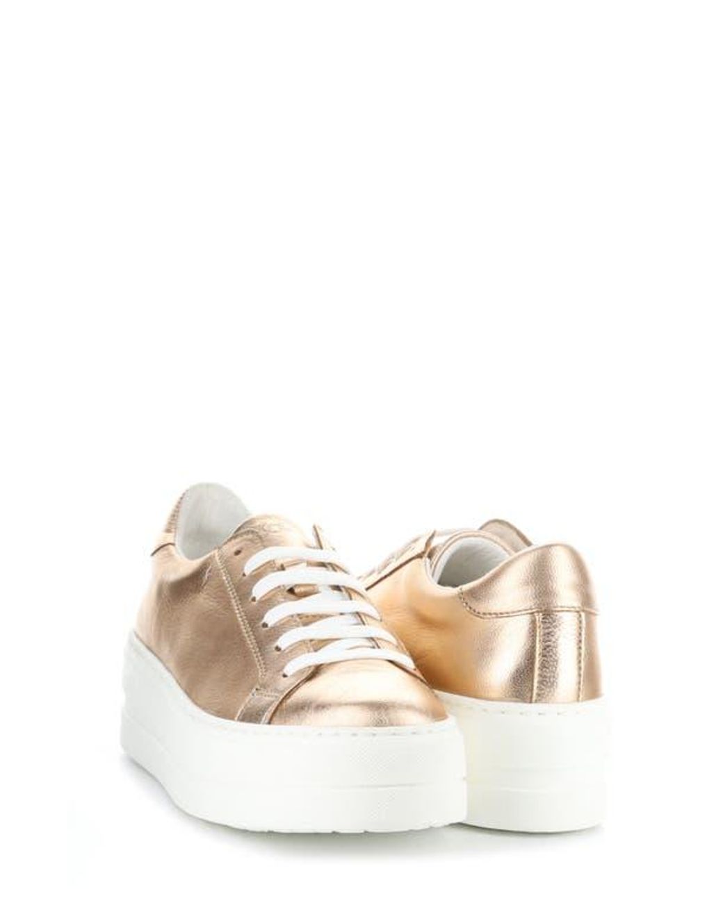 Bos. & Co. White Maya Platform Sneaker