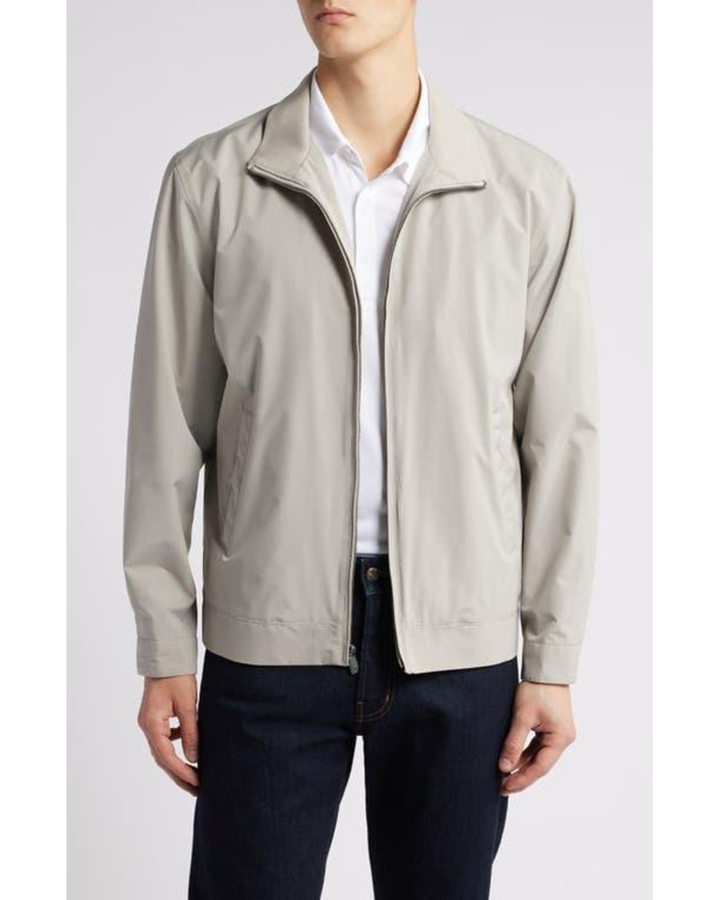 Hart Schaffner Marx Gray Ryan Waterproof Jacket for men