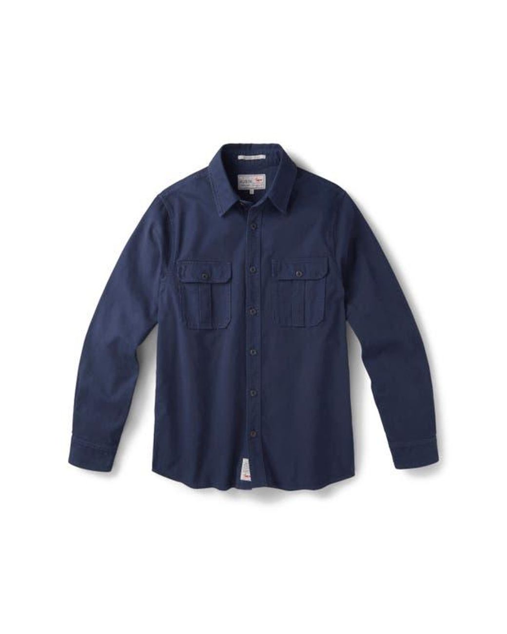 aubi Blue Dovedale Overshirt for men