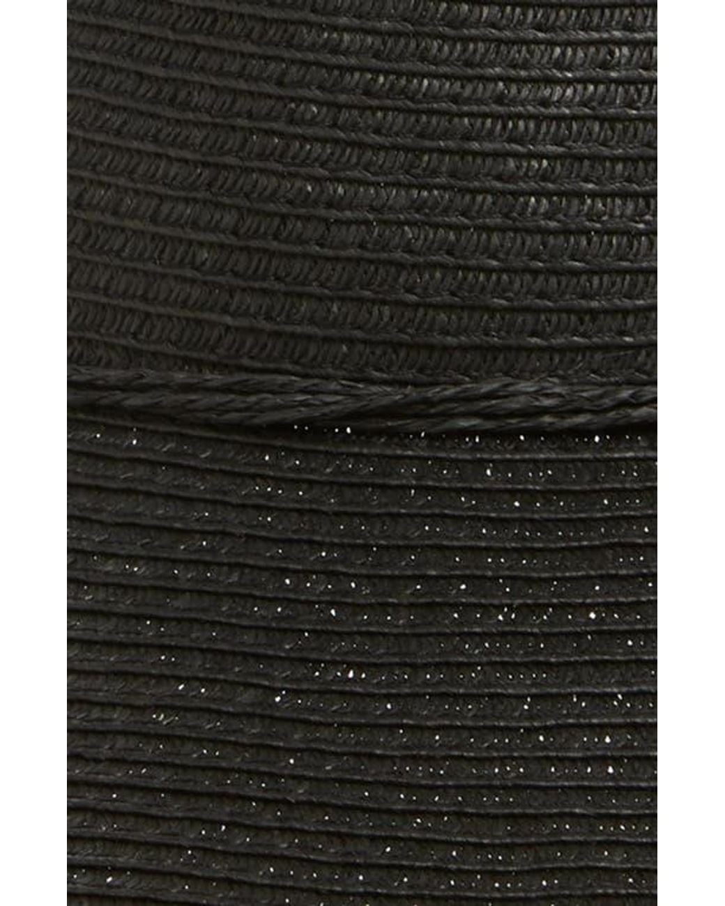 Nordstrom Black Packable Floppy Sun Hat