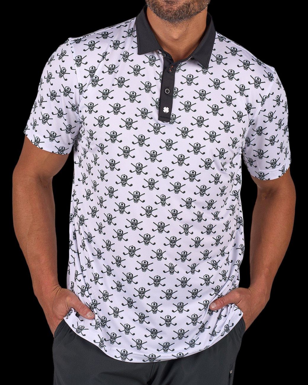 Black Clover White Spooky Polo for men