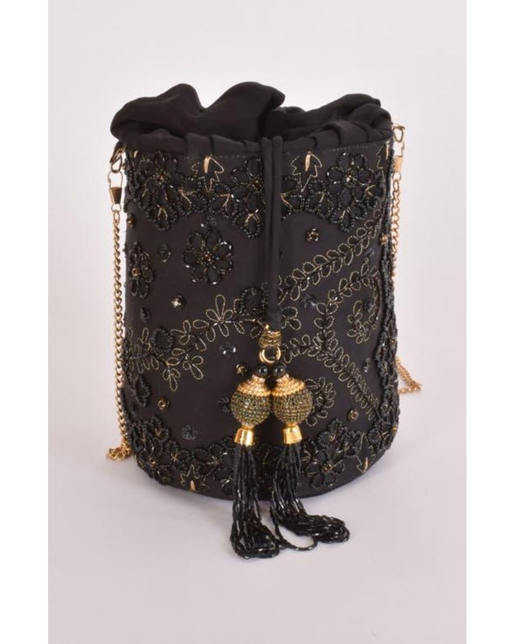Ras Ravina Embroidered Bucket Bag in Blue | Lyst