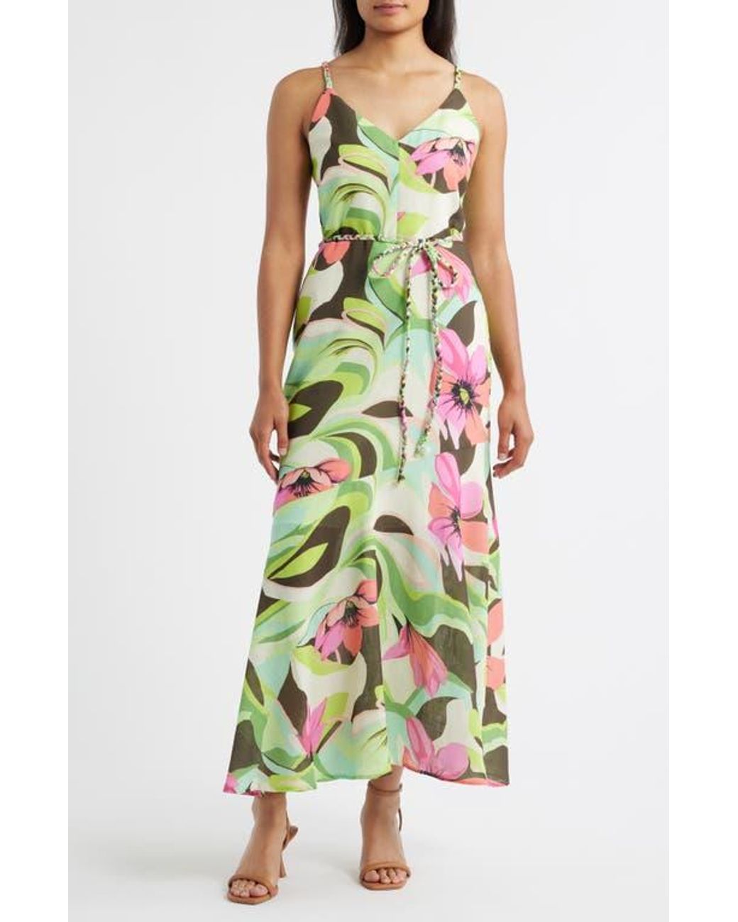 Sam Edelman Palm Royal Maxi Dress in Green | Lyst