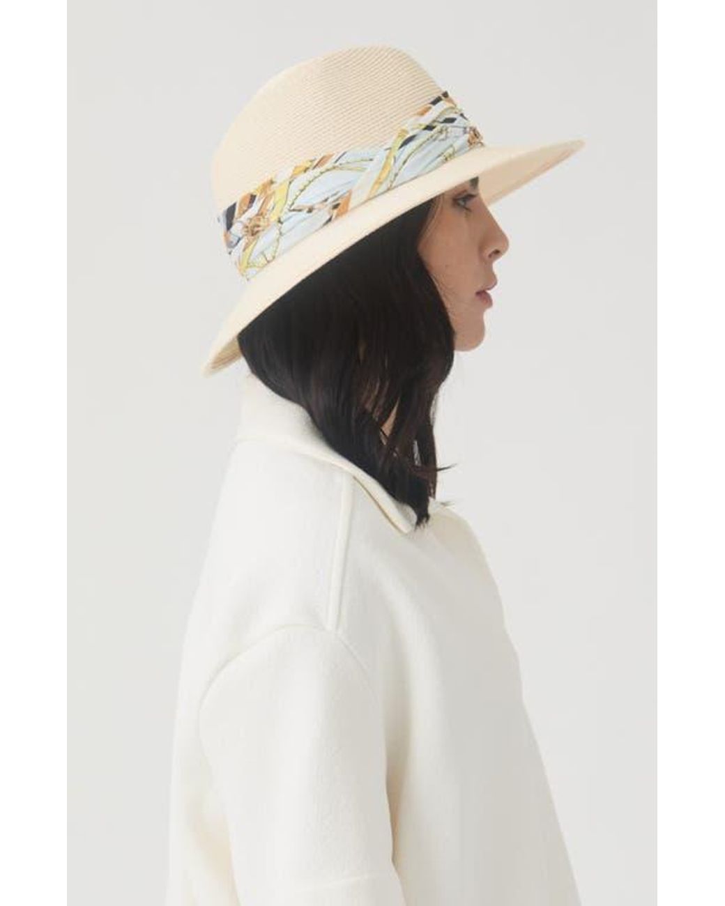Eugenia Kim White Courtney Straw Fedora