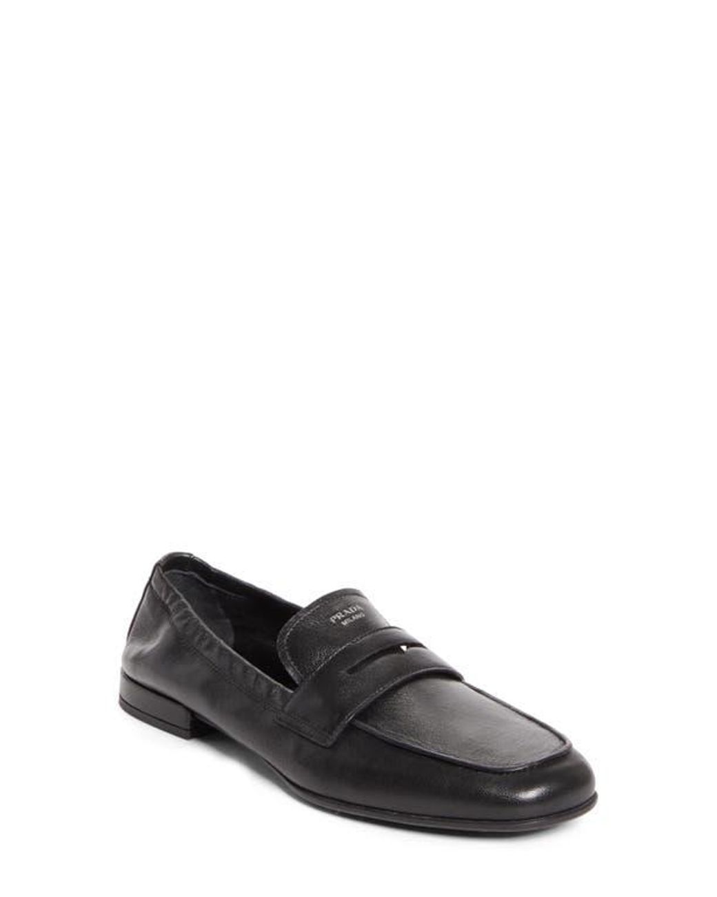 Prada Black Soft Penny Loafer