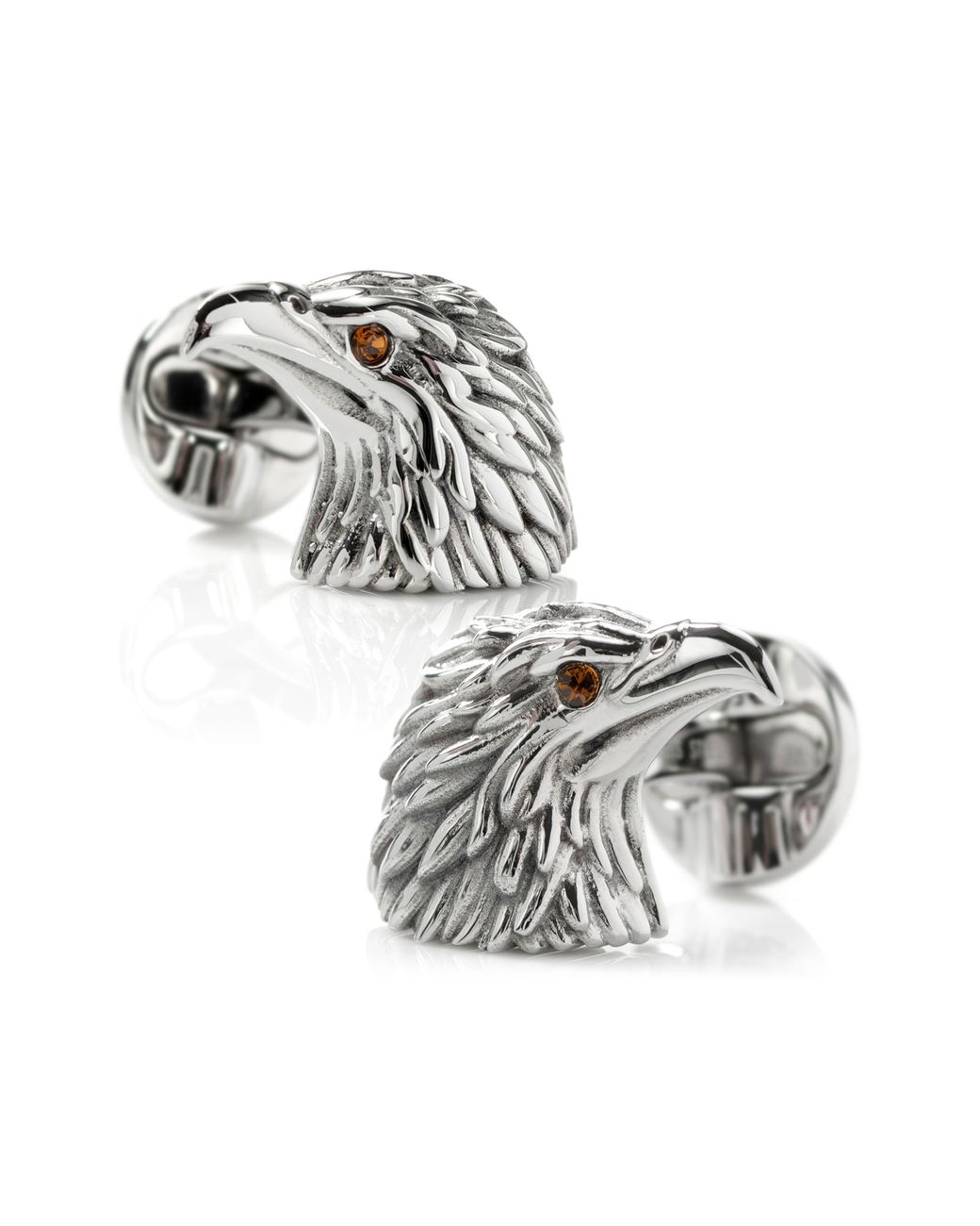 Cufflinks Inc. White Eagle Head Cuff Links for men