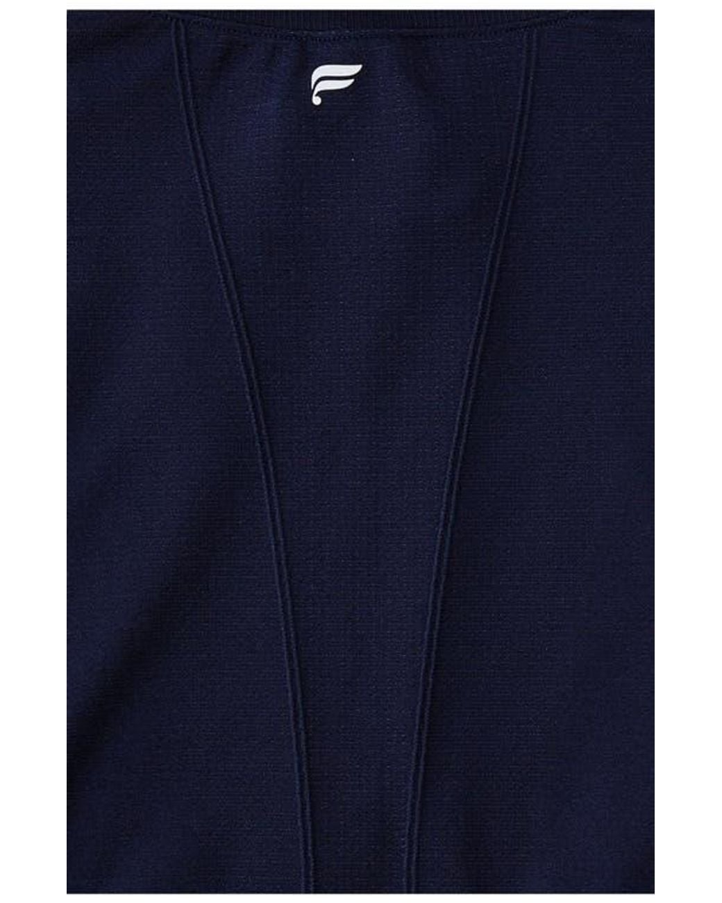 Fabletics Blue Feather Tech+ Half-Zip Top