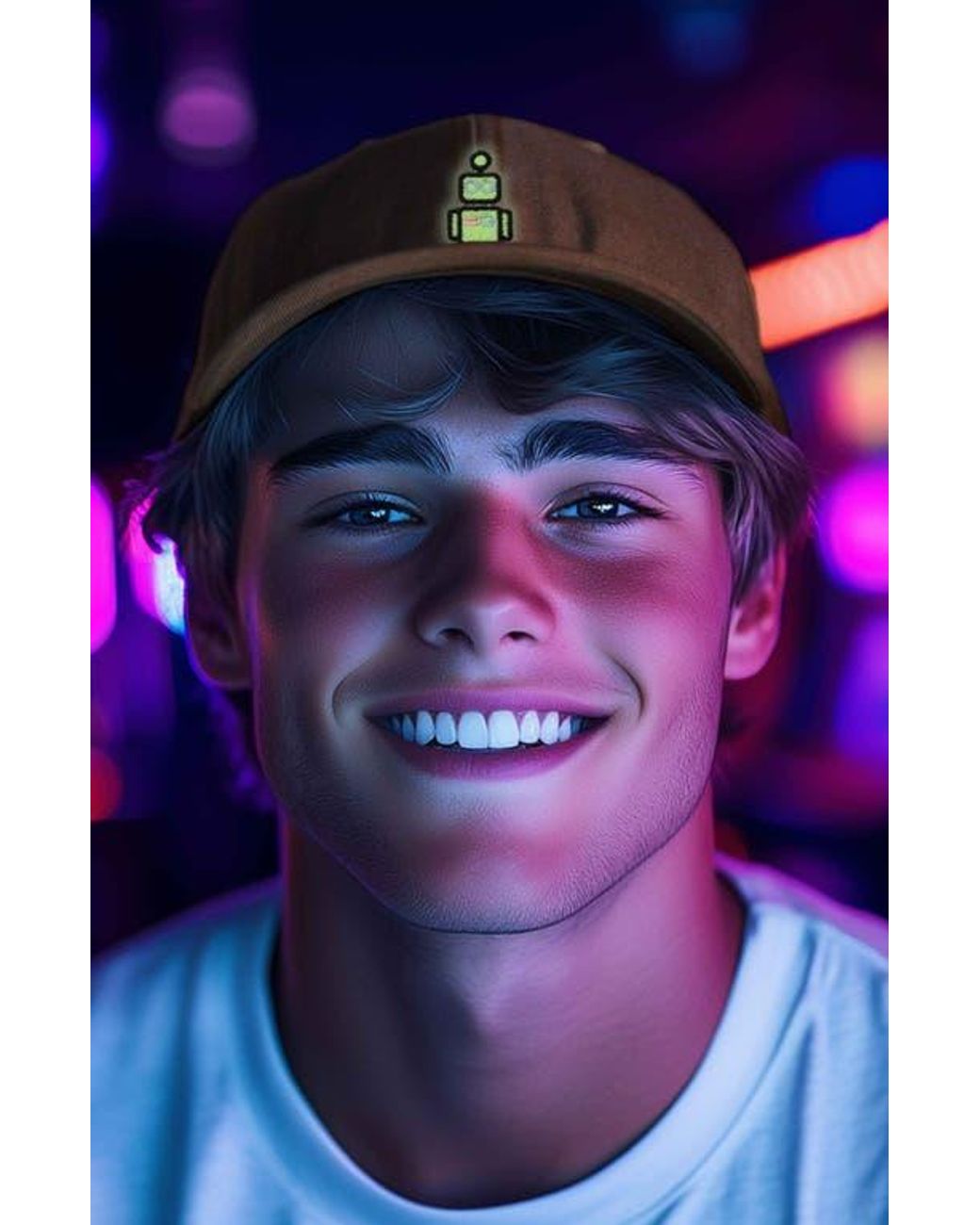 Alix Brown Robot Hat for men