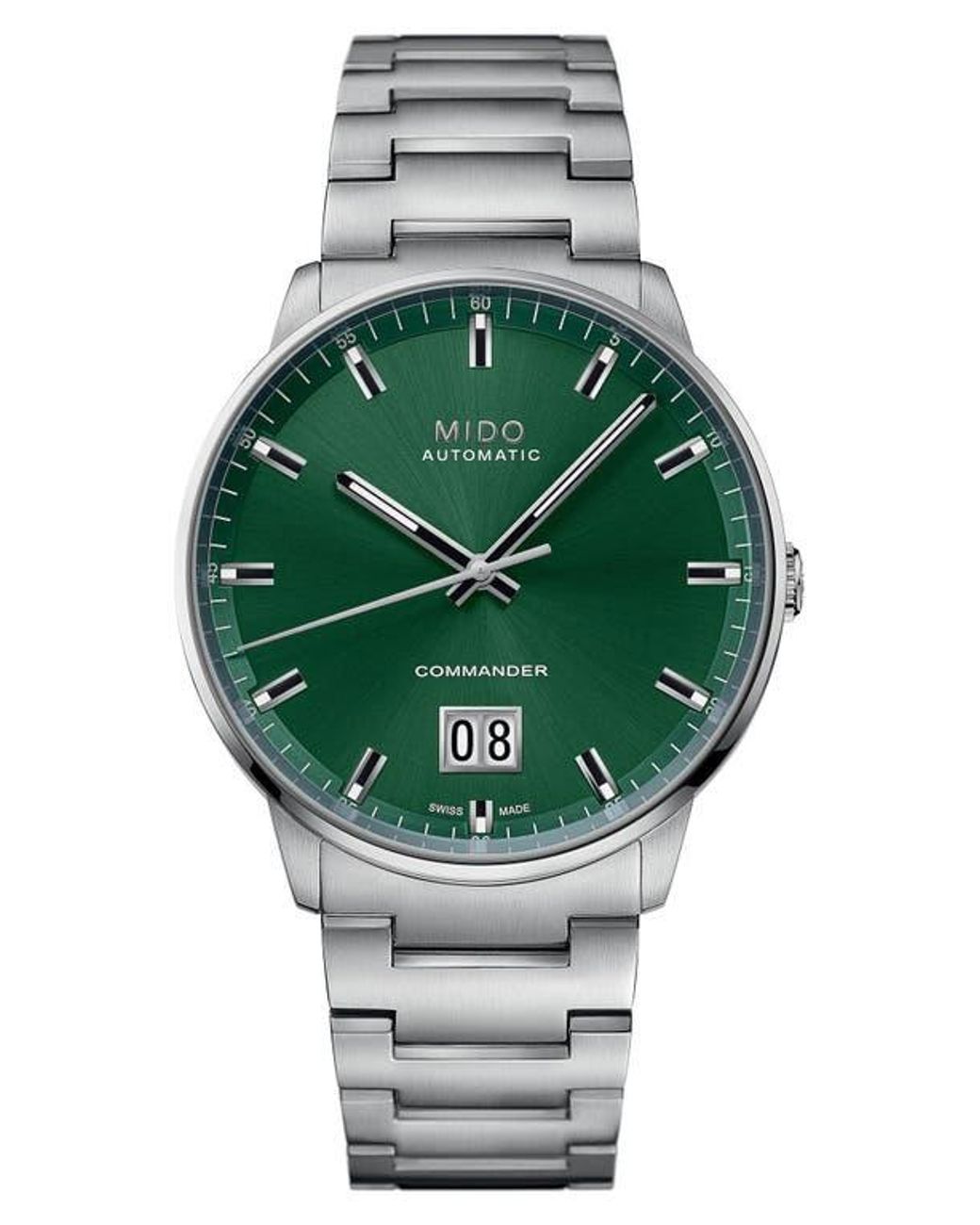 MIDO Green Commander Big Date Automatic Bracelet Watch, 42Mm
