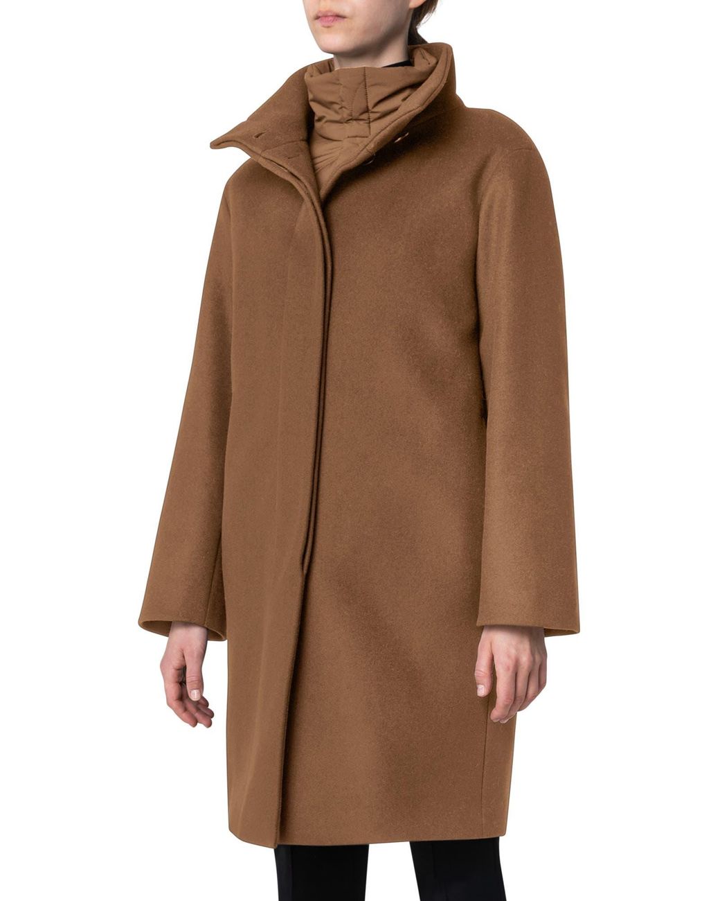 Akris punto Wool-Angora Classic Coat