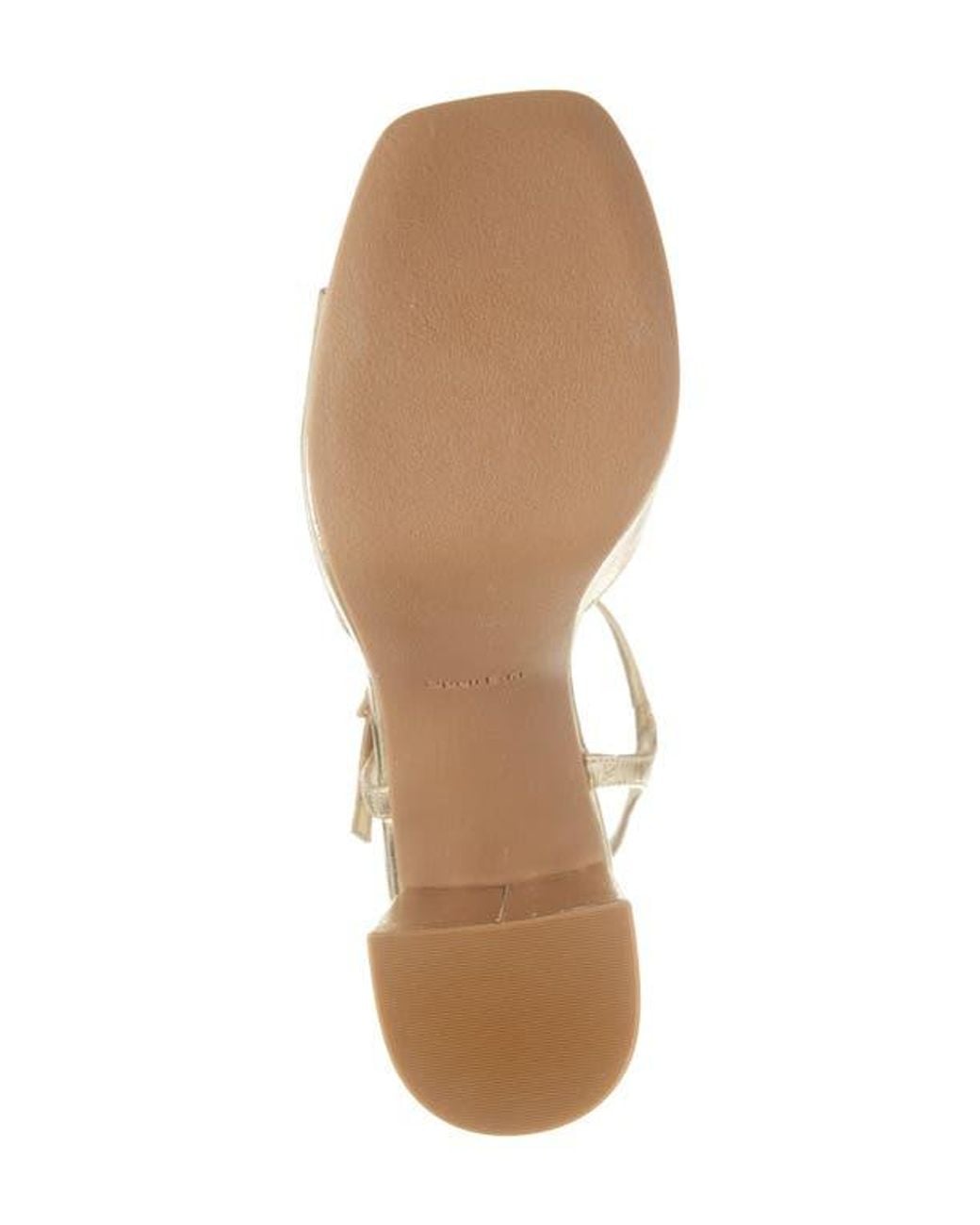 Open Edit Natural Whitney Block Heel Sandal
