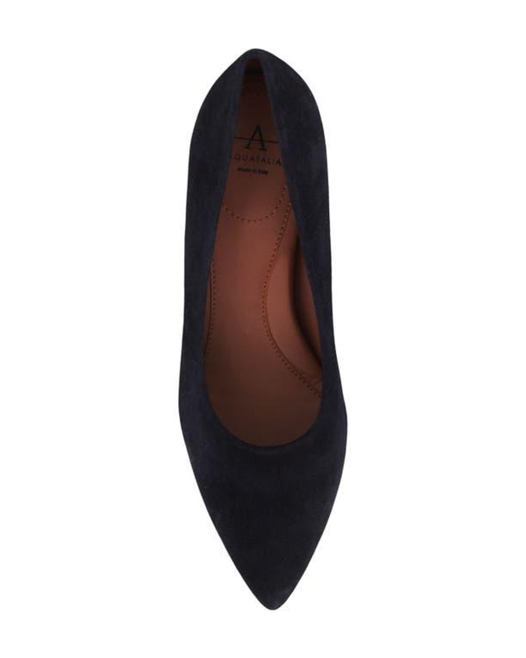 Aquatalia Blue Kari Weatherproof Pointed Toe Pump