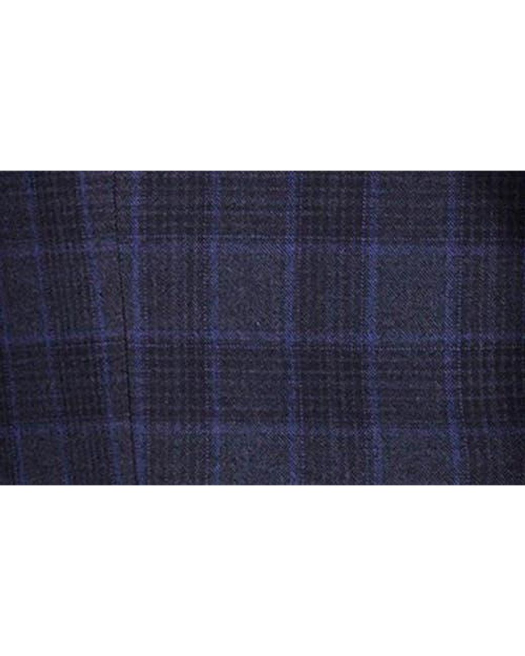 Robert Graham Blue Kipton Windowpane Plaid Wool Blend Sport Coat for men