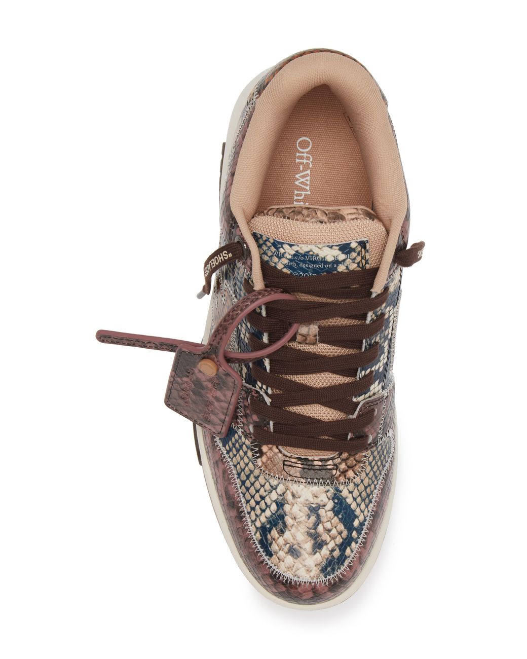 蛇柄！Off-White スニーカー OUT OF OFFICE BROWN SNAKE off-white-co-virgil-abloh-