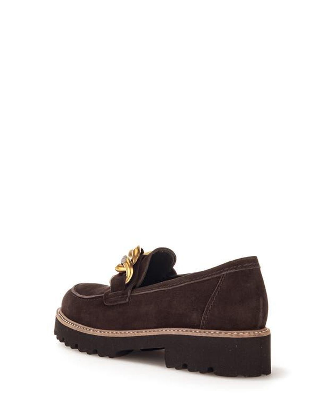 Gabor Blue Platform Bit Loafer