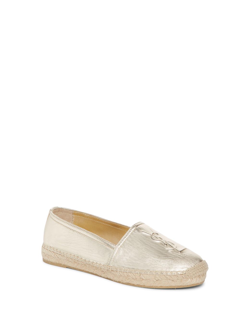 saint laurent gold espadrilles