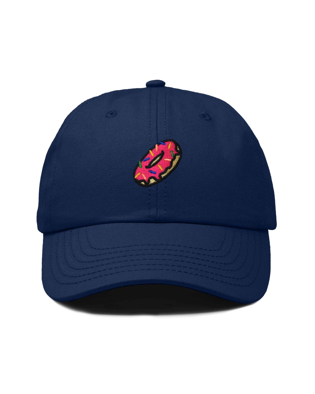 Alix Blue Donut Embroidered Adjustable Cap for men