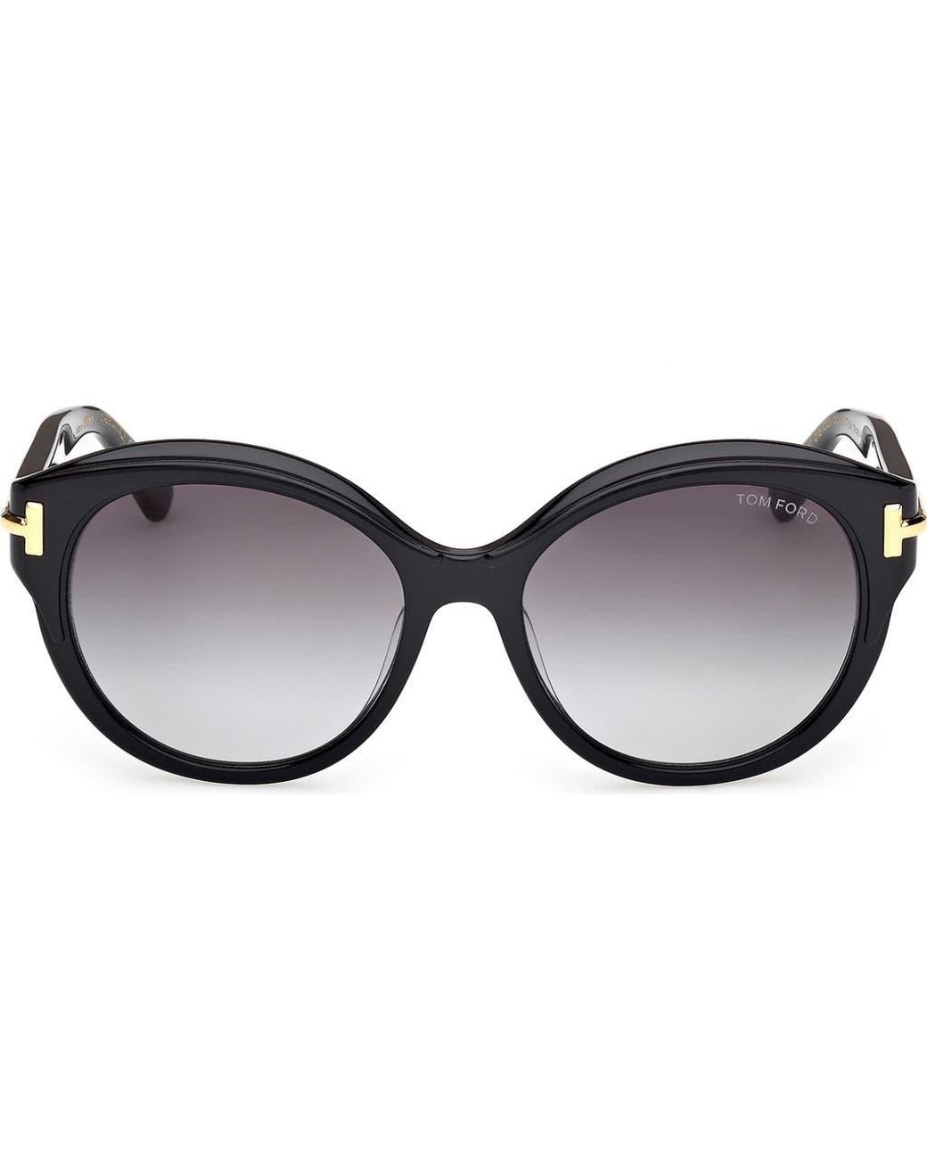 Tom Ford Brown Icon 57Mm Gradient Round Sunglasses