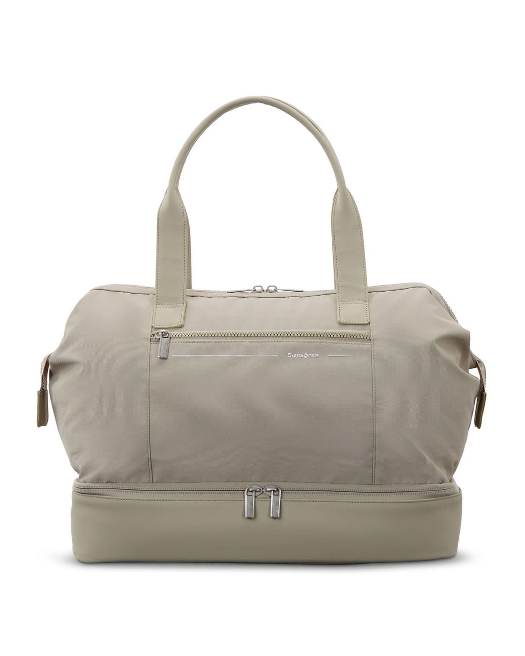Samsonite Gray Better Than Basic Drop Bottom Weekender Duffle Bag