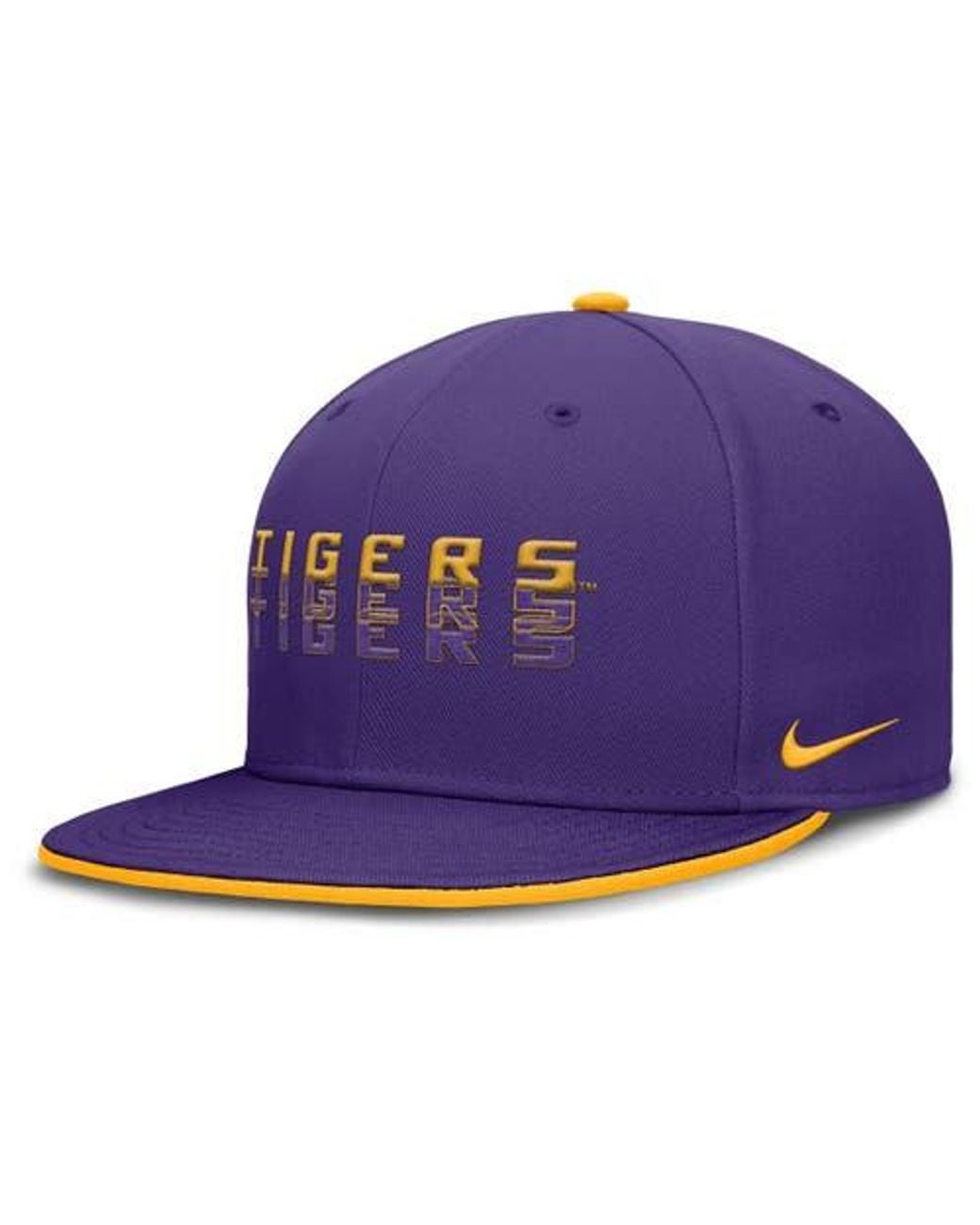 Nike Purple Lsu Tigers True Primetime Performance Fitted Hat for men