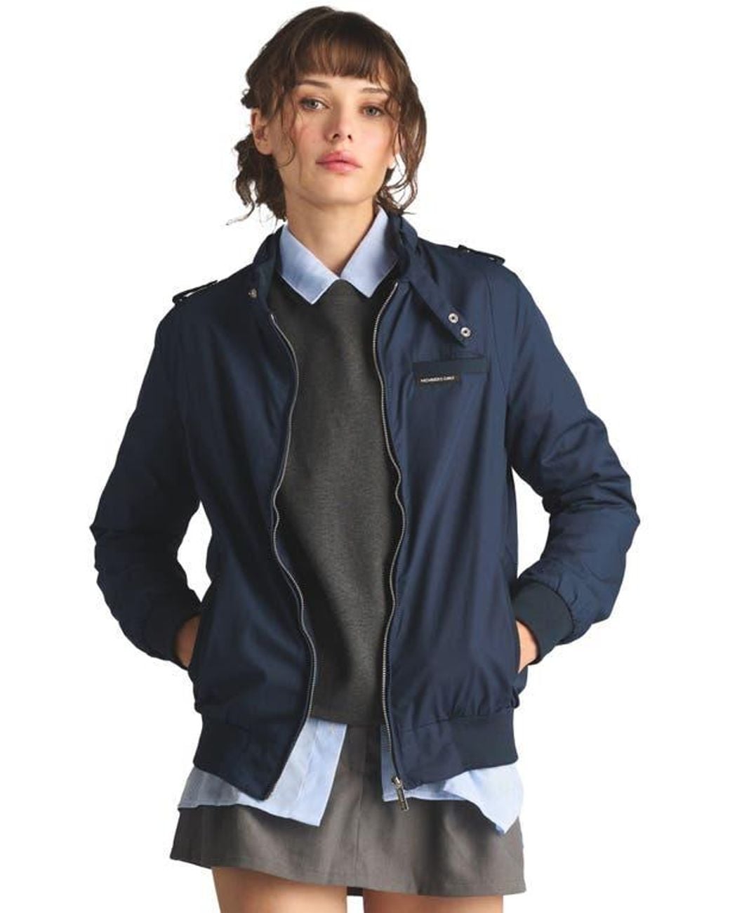Members Only Classic Iconic Racer Jacket in Blue | Lyst