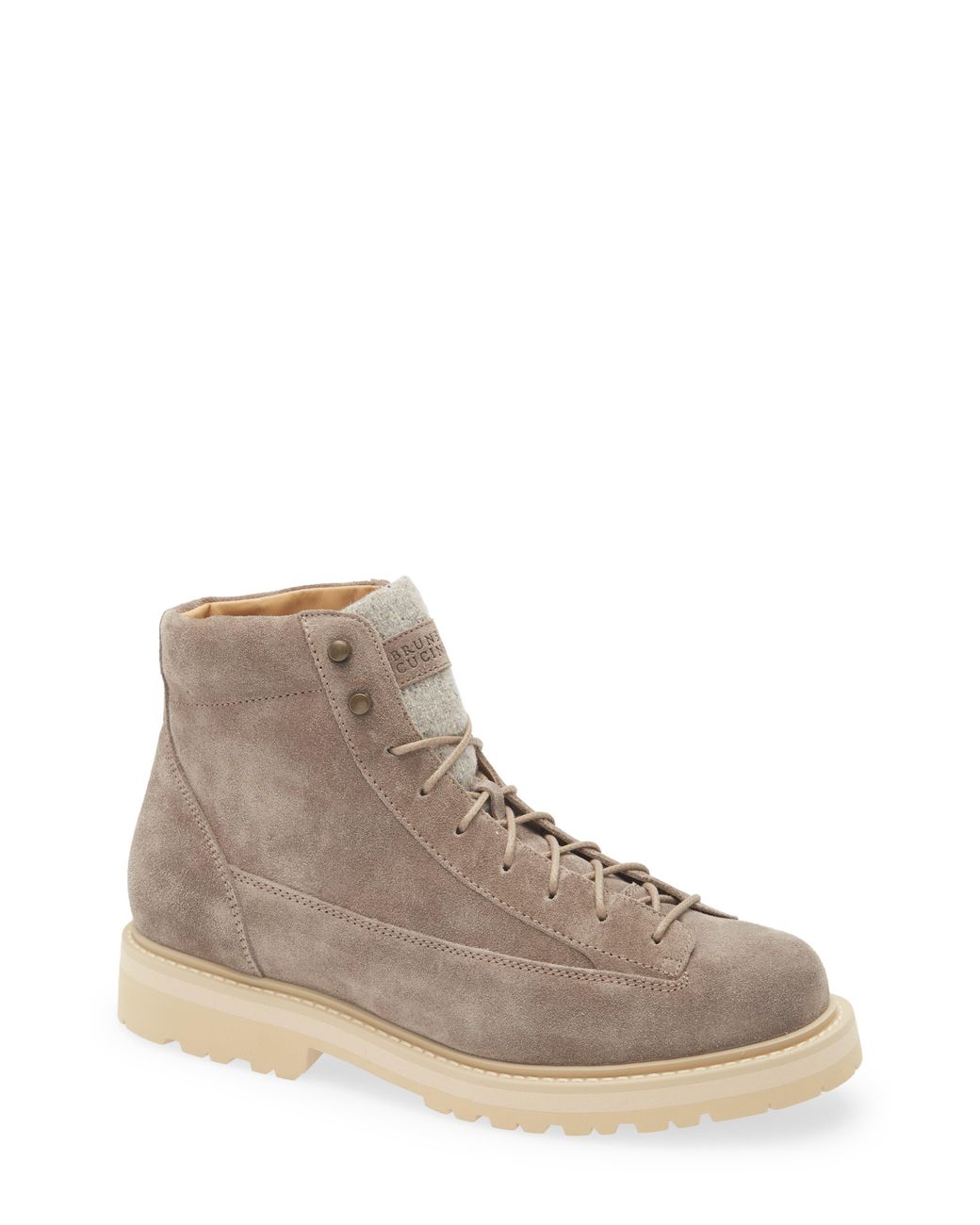 Brunello Cucinelli Brown Lace-Up Boot for men