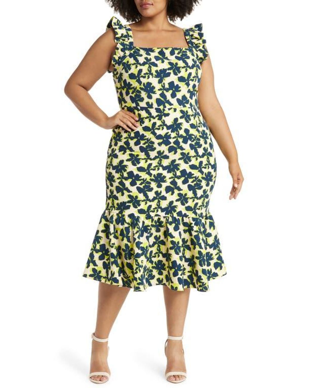 Chelsea28 ruffle midi dress 2025