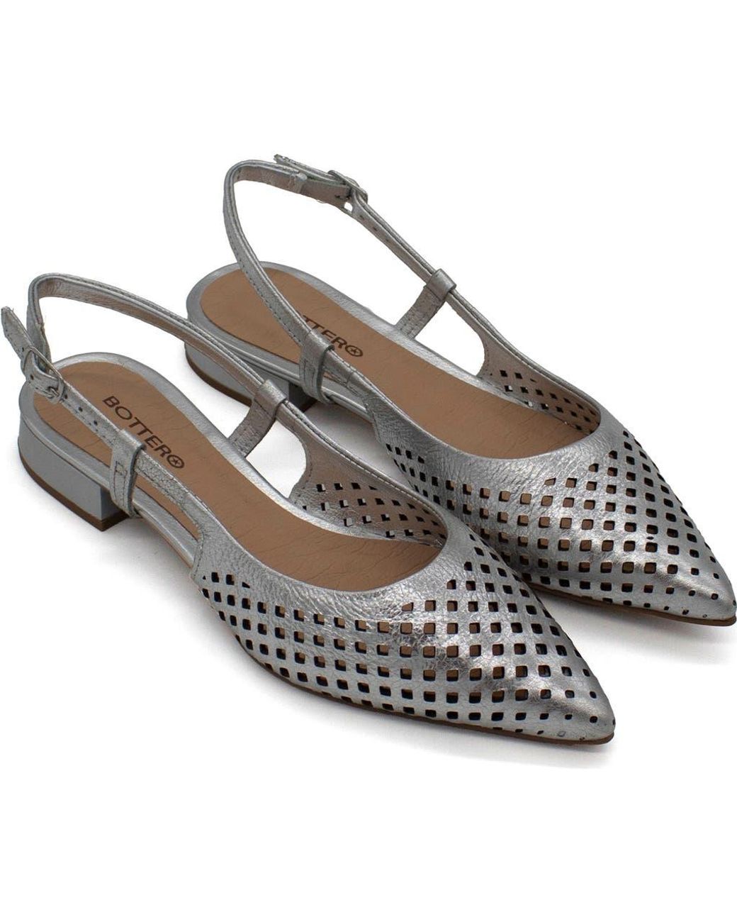 BOTTER Metallic Botalessandra Slingback Pointed Toe Pump
