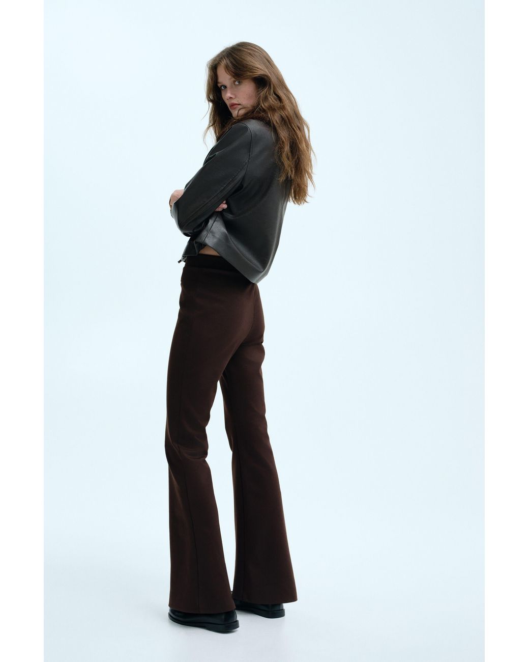 H&M Black Flared Trousers