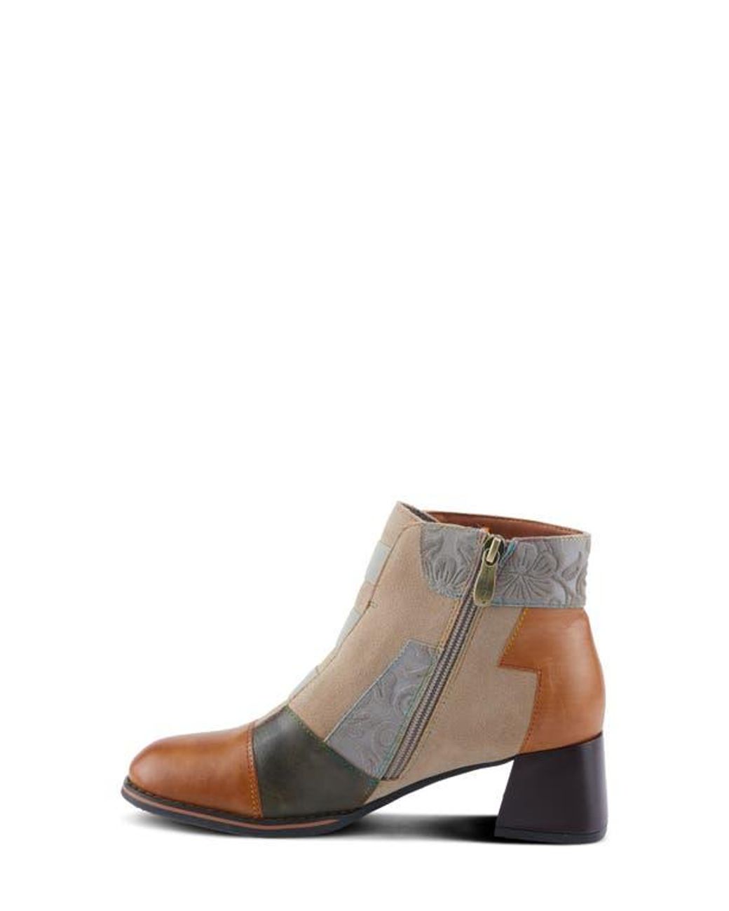 Spring Step Brown Copine Cap Toe Bootie