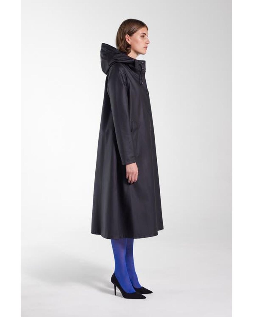 Stutterheim Blue Mosebacke Long Raincoat